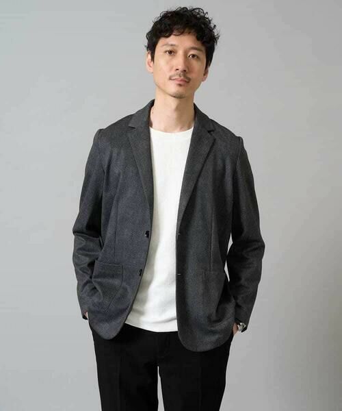 a.v.v / アー・ヴェ・ヴェ カットソー | 【イージーケア/洗濯機で洗える】幾何ジャカードクルーネックＴシャツ　〈ON/OFF SERIES〉 | 詳細30