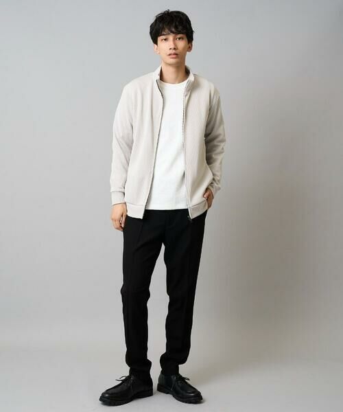 a.v.v / アー・ヴェ・ヴェ カットソー | 【イージーケア/洗濯機で洗える】幾何ジャカードクルーネックＴシャツ　〈ON/OFF SERIES〉 | 詳細6