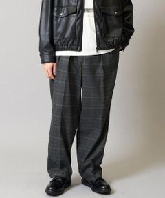 a.v.v / アー・ヴェ・ヴェ その他パンツ | 【洗濯機で洗える/ストレッチ】チェック柄2タックワイドイージースラックス