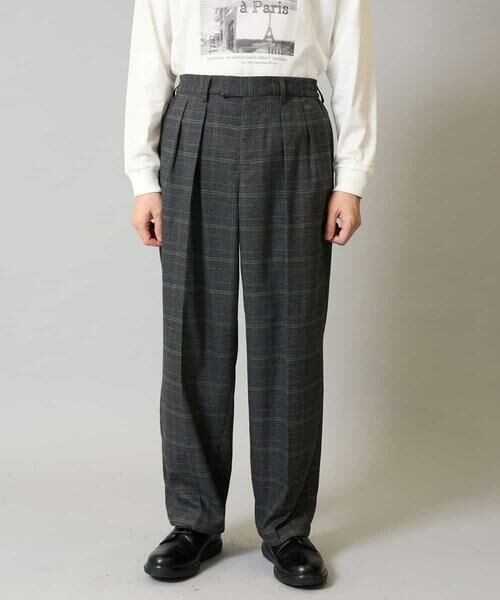 a.v.v / アー・ヴェ・ヴェ その他パンツ | 【洗濯機で洗える/ストレッチ】チェック柄2タックワイドイージースラックス | 詳細11