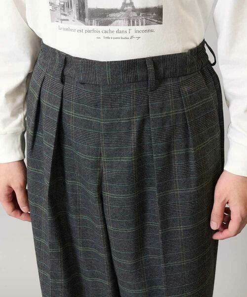 a.v.v / アー・ヴェ・ヴェ その他パンツ | 【洗濯機で洗える/ストレッチ】チェック柄2タックワイドイージースラックス | 詳細15