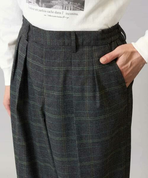 a.v.v / アー・ヴェ・ヴェ その他パンツ | 【洗濯機で洗える/ストレッチ】チェック柄2タックワイドイージースラックス | 詳細16