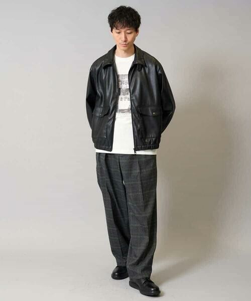 a.v.v / アー・ヴェ・ヴェ その他パンツ | 【洗濯機で洗える/ストレッチ】チェック柄2タックワイドイージースラックス | 詳細4