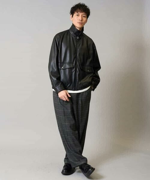 a.v.v / アー・ヴェ・ヴェ その他パンツ | 【洗濯機で洗える/ストレッチ】チェック柄2タックワイドイージースラックス | 詳細5