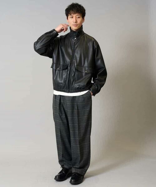 a.v.v / アー・ヴェ・ヴェ その他パンツ | 【洗濯機で洗える/ストレッチ】チェック柄2タックワイドイージースラックス | 詳細7