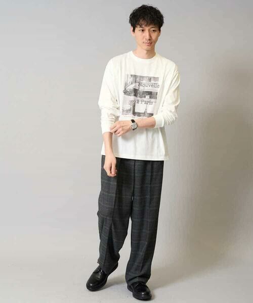 a.v.v / アー・ヴェ・ヴェ その他パンツ | 【洗濯機で洗える/ストレッチ】チェック柄2タックワイドイージースラックス | 詳細8