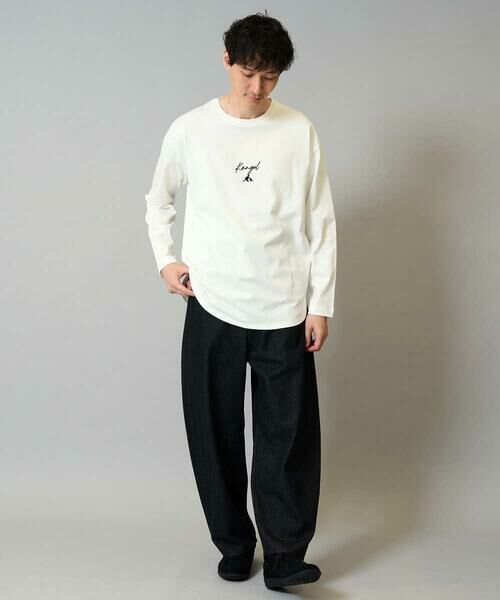 a.v.v / アー・ヴェ・ヴェ チノ・ワークパンツ | 【洗濯機で洗える】デニムバレルレッグイージーパンツ | 詳細10