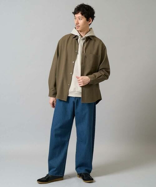 a.v.v / アー・ヴェ・ヴェ チノ・ワークパンツ | 【洗濯機で洗える】デニムバレルレッグイージーパンツ | 詳細16