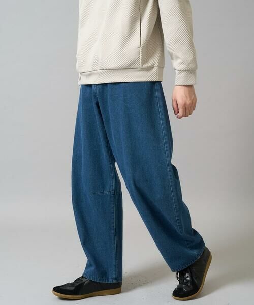 a.v.v / アー・ヴェ・ヴェ チノ・ワークパンツ | 【洗濯機で洗える】デニムバレルレッグイージーパンツ | 詳細19