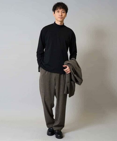 a.v.v / アー・ヴェ・ヴェ その他パンツ | 【イージーケア/シワになりにくい】ツイードストレッチワンタックワイドイージースラックス【洗濯機で洗える】 | 詳細11