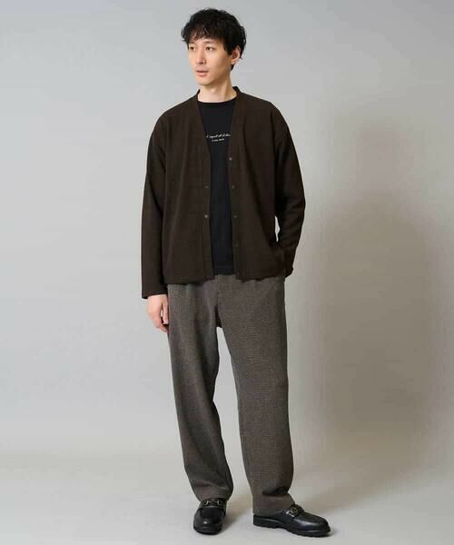 a.v.v / アー・ヴェ・ヴェ その他パンツ | 【イージーケア/シワになりにくい】ツイードストレッチワンタックワイドイージースラックス【洗濯機で洗える】 | 詳細12