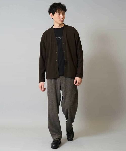 a.v.v / アー・ヴェ・ヴェ その他パンツ | 【イージーケア/シワになりにくい】ツイードストレッチワンタックワイドイージースラックス【洗濯機で洗える】 | 詳細14