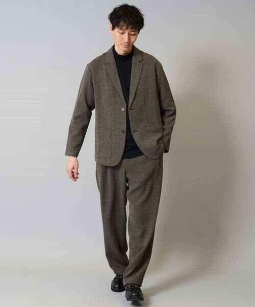 a.v.v / アー・ヴェ・ヴェ その他パンツ | 【イージーケア/シワになりにくい】ツイードストレッチワンタックワイドイージースラックス【洗濯機で洗える】 | 詳細2