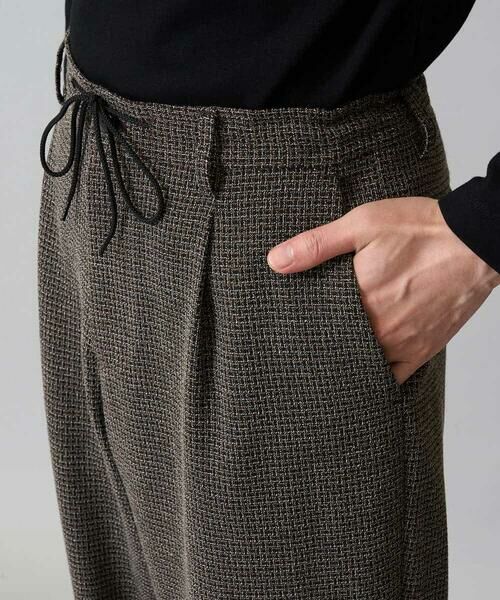 a.v.v / アー・ヴェ・ヴェ その他パンツ | 【イージーケア/シワになりにくい】ツイードストレッチワンタックワイドイージースラックス【洗濯機で洗える】 | 詳細24