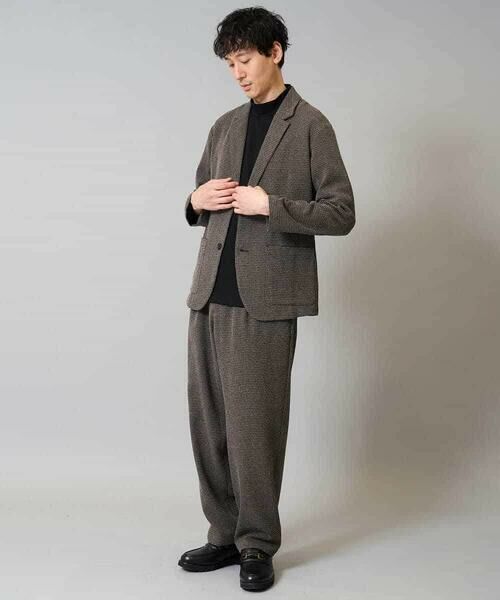 a.v.v / アー・ヴェ・ヴェ その他パンツ | 【イージーケア/シワになりにくい】ツイードストレッチワンタックワイドイージースラックス【洗濯機で洗える】 | 詳細3