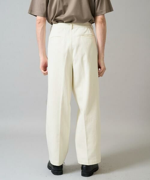 a.v.v / アー・ヴェ・ヴェ チノ・ワークパンツ | 【イージーケア/毛玉になりにくい】ワンタックワイドデニムスラックス【ストレッチ/洗濯機で洗える】 | 詳細11