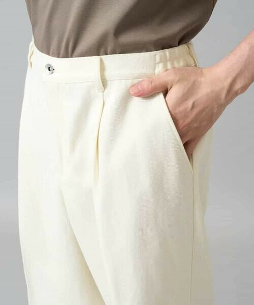 a.v.v / アー・ヴェ・ヴェ チノ・ワークパンツ | 【イージーケア/毛玉になりにくい】ワンタックワイドデニムスラックス【ストレッチ/洗濯機で洗える】 | 詳細13