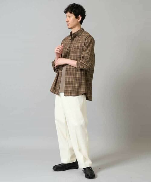 a.v.v / アー・ヴェ・ヴェ チノ・ワークパンツ | 【イージーケア/毛玉になりにくい】ワンタックワイドデニムスラックス【ストレッチ/洗濯機で洗える】 | 詳細3