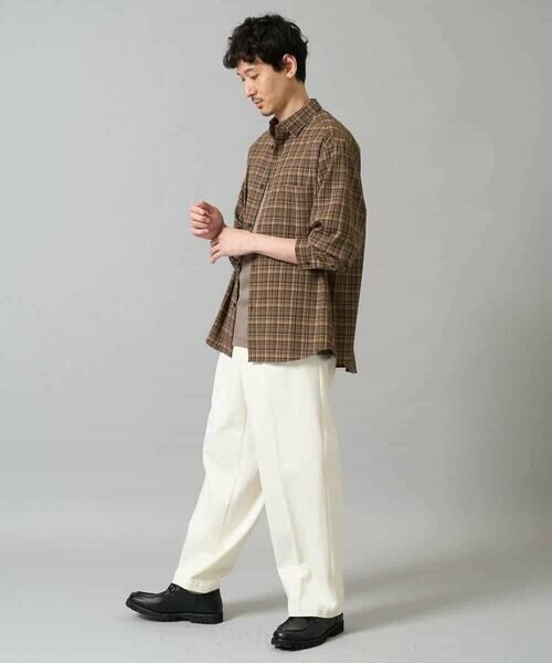 a.v.v / アー・ヴェ・ヴェ チノ・ワークパンツ | 【イージーケア/毛玉になりにくい】ワンタックワイドデニムスラックス【ストレッチ/洗濯機で洗える】 | 詳細4