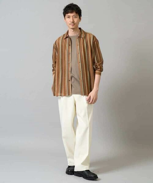 a.v.v / アー・ヴェ・ヴェ チノ・ワークパンツ | 【イージーケア/毛玉になりにくい】ワンタックワイドデニムスラックス【ストレッチ/洗濯機で洗える】 | 詳細5