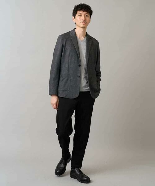 a.v.v / アー・ヴェ・ヴェ チノ・ワークパンツ | 【イージーケア】デニムライクストレッチ裏起毛テーパードパンツ【洗濯機で洗える】〈ON/OFF SERIES〉 | 詳細25