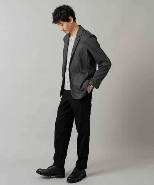 a.v.v / アー・ヴェ・ヴェ チノ・ワークパンツ | 【イージーケア】デニムライクストレッチ裏起毛テーパードパンツ【洗濯機で洗える】〈ON/OFF SERIES〉 | 詳細26