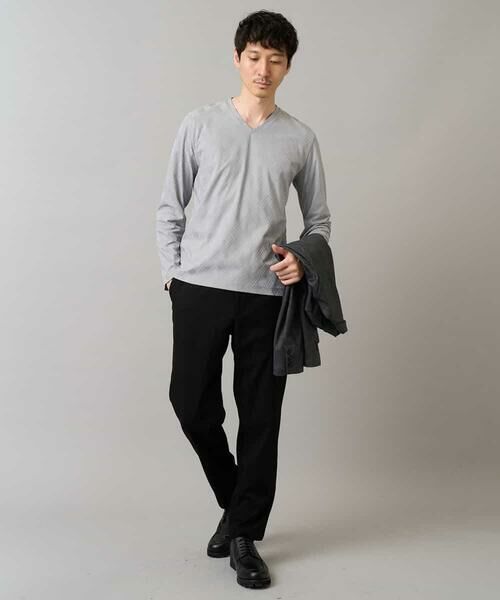 a.v.v / アー・ヴェ・ヴェ チノ・ワークパンツ | 【イージーケア】デニムライクストレッチ裏起毛テーパードパンツ【洗濯機で洗える】〈ON/OFF SERIES〉 | 詳細29