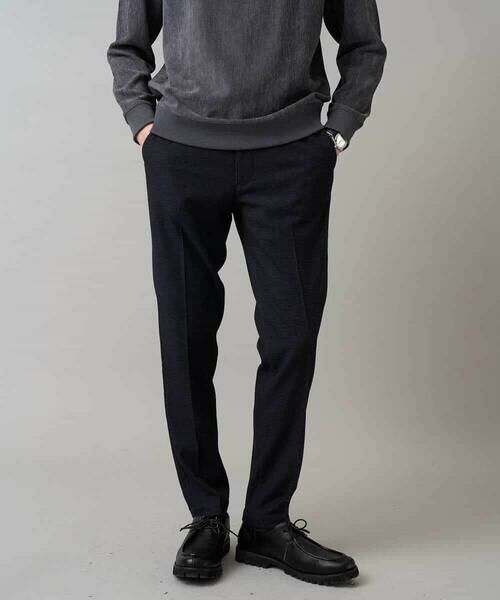 a.v.v / アー・ヴェ・ヴェ チノ・ワークパンツ | デニムライクストレッチ裏起毛スラックス【イージーケア/洗濯機で洗える】〈ON/OFF SERIES〉 | 詳細1