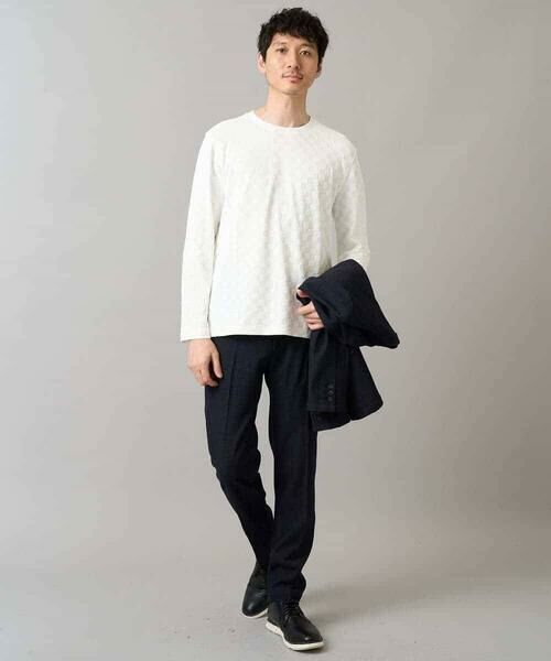 a.v.v / アー・ヴェ・ヴェ チノ・ワークパンツ | デニムライクストレッチ裏起毛スラックス【イージーケア/洗濯機で洗える】〈ON/OFF SERIES〉 | 詳細28