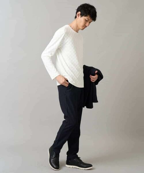 a.v.v / アー・ヴェ・ヴェ チノ・ワークパンツ | デニムライクストレッチ裏起毛スラックス【イージーケア/洗濯機で洗える】〈ON/OFF SERIES〉 | 詳細30