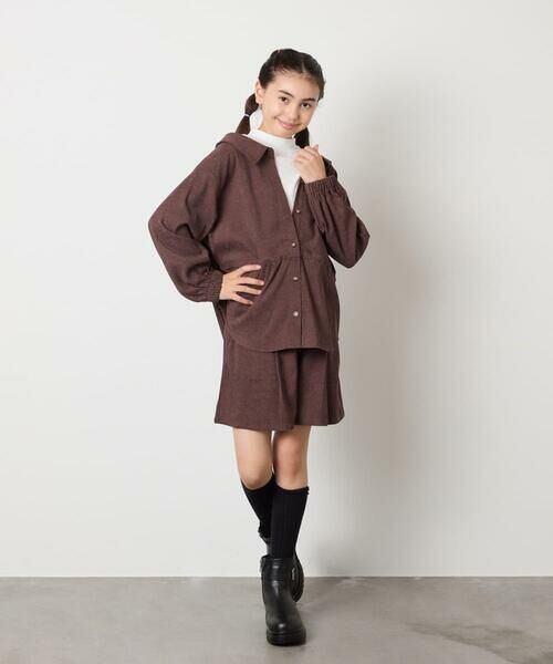 a.v.v / アー・ヴェ・ヴェ シャツ・ブラウス | 【セットアップ可能】[120-160]ブライトコールレイヤードフウブラウス | 詳細16