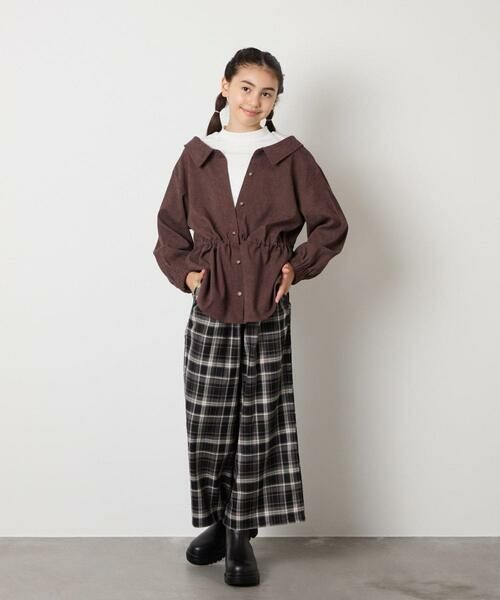 a.v.v / アー・ヴェ・ヴェ シャツ・ブラウス | 【セットアップ可能】[120-160]ブライトコールレイヤードフウブラウス | 詳細25