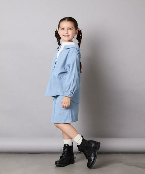 a.v.v / アー・ヴェ・ヴェ シャツ・ブラウス | 【セットアップ可能】[120-160]ブライトコールレイヤードフウブラウス | 詳細4