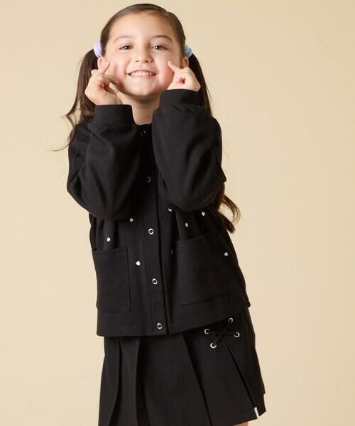 a.v.v / アー・ヴェ・ヴェ カーディガン・ボレロ | [130-160]ハート刺繍カーディガン | 詳細10