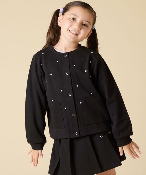 a.v.v / アー・ヴェ・ヴェ カーディガン・ボレロ | [130-160]ハート刺繍カーディガン | 詳細11