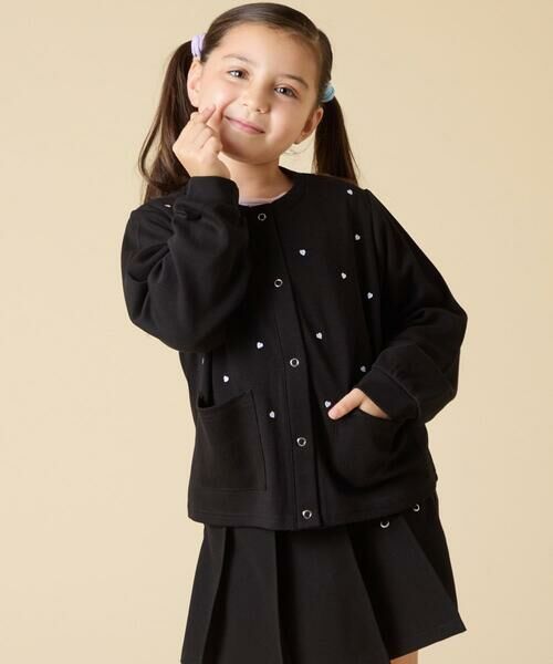 a.v.v / アー・ヴェ・ヴェ カーディガン・ボレロ | [130-160]ハート刺繍カーディガン | 詳細12