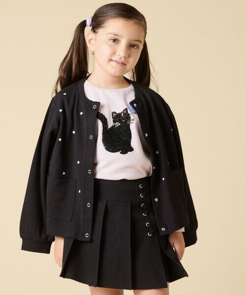 a.v.v / アー・ヴェ・ヴェ カーディガン・ボレロ | [130-160]ハート刺繍カーディガン | 詳細15