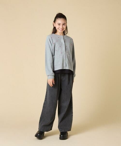 a.v.v / アー・ヴェ・ヴェ カーディガン・ボレロ | [130-160]ハート刺繍カーディガン | 詳細6