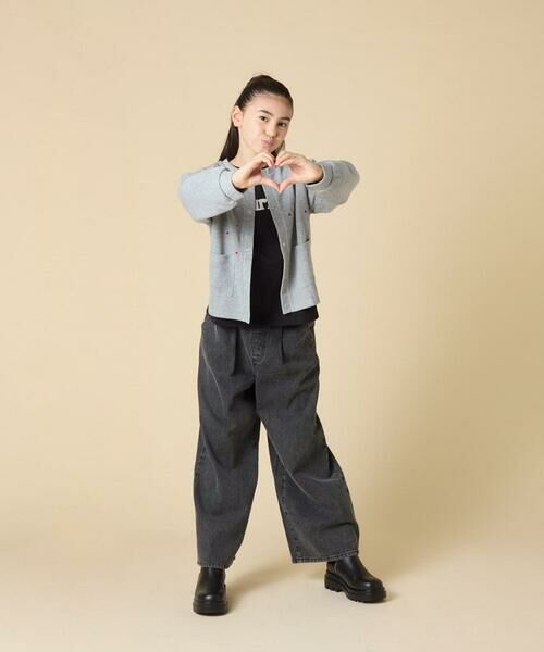 a.v.v / アー・ヴェ・ヴェ カーディガン・ボレロ | [130-160]ハート刺繍カーディガン | 詳細8