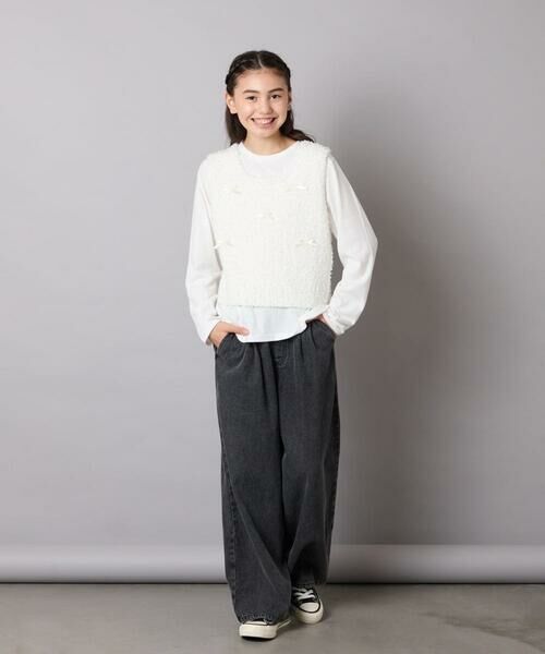 a.v.v / アー・ヴェ・ヴェ ニット・セーター | [120-160]リボンヤーンニットベストセット | 詳細12