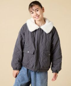 a.v.v / アー・ヴェ・ヴェ その他アウター | [130-160]【お家で洗える】衿付きキルトボアジャケット