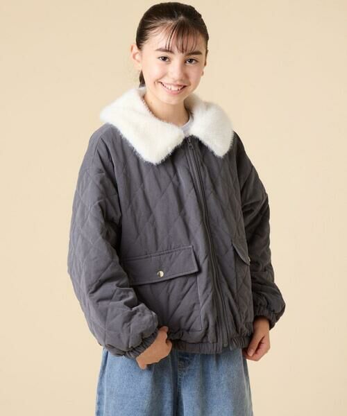 a.v.v / アー・ヴェ・ヴェ その他アウター | [130-160]【お家で洗える】衿付きキルトボアジャケット | 詳細10
