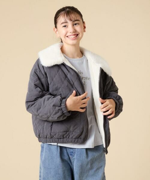 a.v.v / アー・ヴェ・ヴェ その他アウター | [130-160]【お家で洗える】衿付きキルトボアジャケット | 詳細11