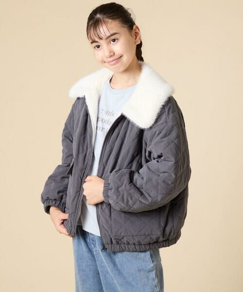a.v.v / アー・ヴェ・ヴェ その他アウター | [130-160]【お家で洗える】衿付きキルトボアジャケット | 詳細12