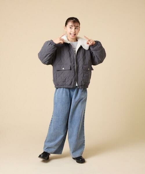 a.v.v / アー・ヴェ・ヴェ その他アウター | [130-160]【お家で洗える】衿付きキルトボアジャケット | 詳細14