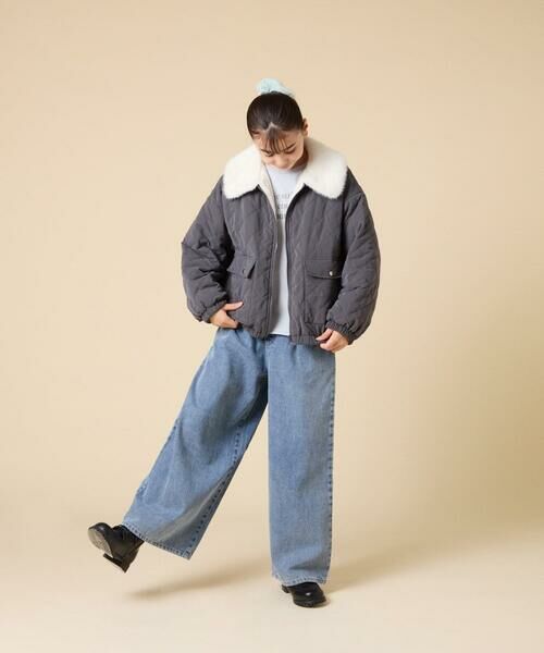 a.v.v / アー・ヴェ・ヴェ その他アウター | [130-160]【お家で洗える】衿付きキルトボアジャケット | 詳細15