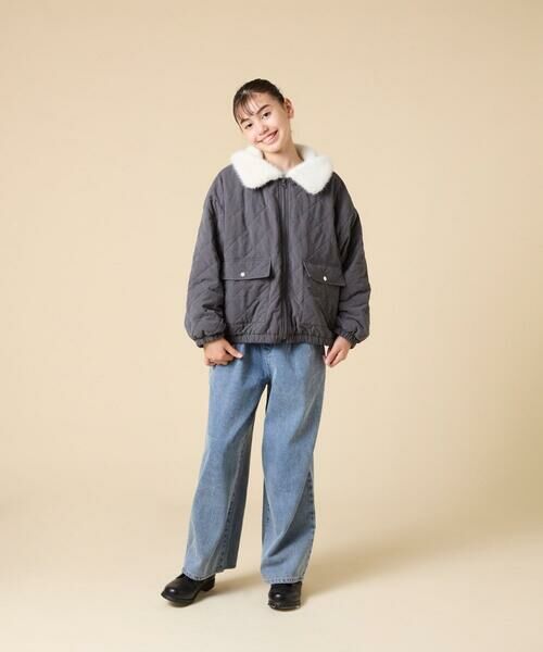 a.v.v / アー・ヴェ・ヴェ その他アウター | [130-160]【お家で洗える】衿付きキルトボアジャケット | 詳細18
