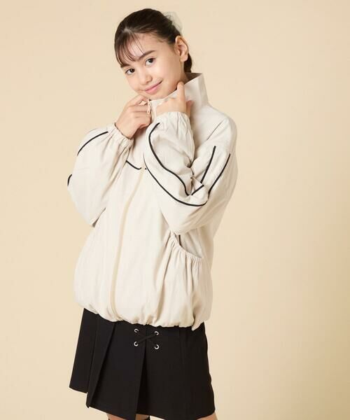 a.v.v / アー・ヴェ・ヴェ その他アウター | [130-160]配色ラインギャザーブルゾン | 詳細2