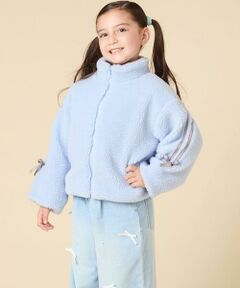 a.v.v / アー・ヴェ・ヴェ その他アウター | 【お家で洗える/ラインリボンがカワイイ/今から冬まで長く着られる】[120-160]ラインスリーブボアブルゾン