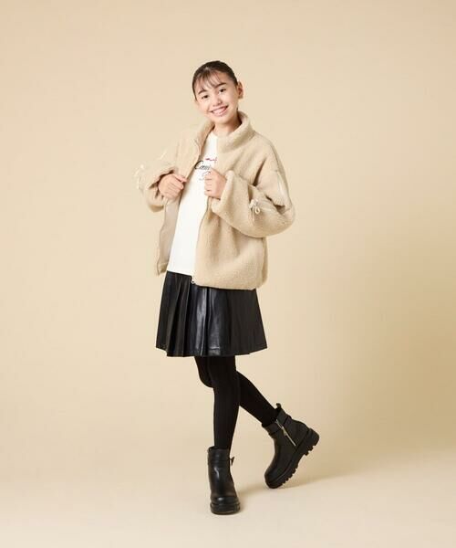 a.v.v / アー・ヴェ・ヴェ その他アウター | 【お家で洗える/ラインリボンがカワイイ/今から冬まで長く着られる】[120-160]ラインスリーブボアブルゾン | 詳細18